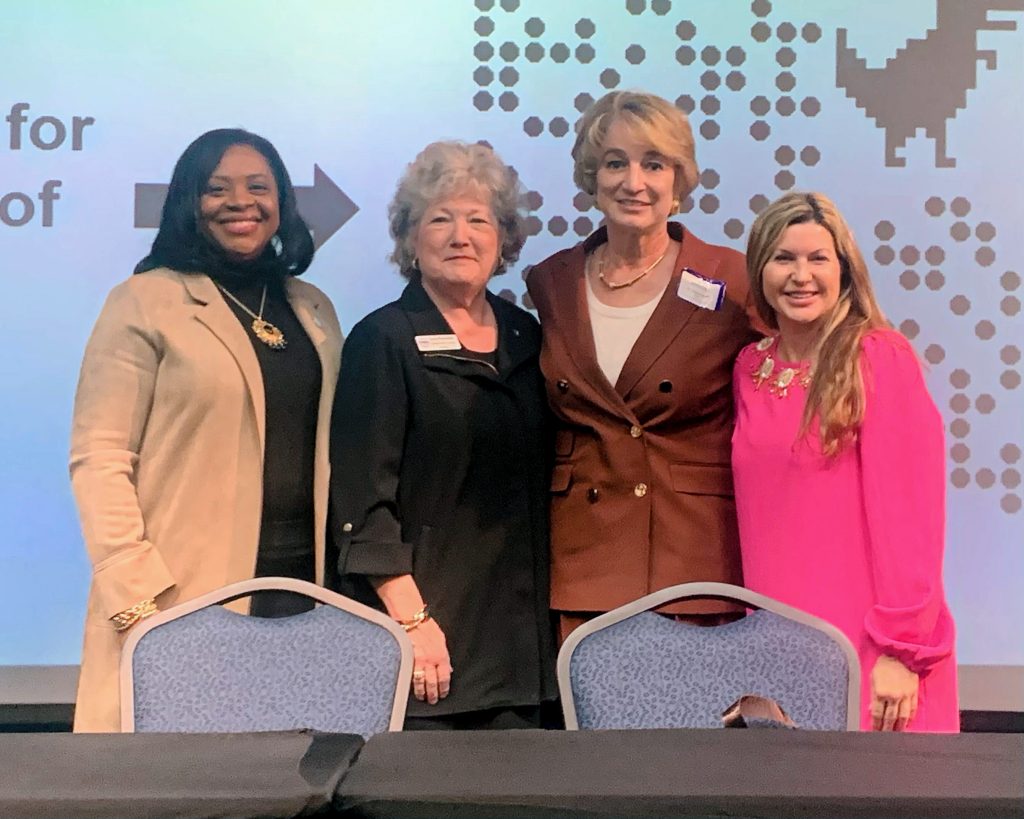 In this photo, Presidents Ruth Jackson, Langston University; Lana Reynolds, SSC; and Diana Lovell, Southwestern Oklahoma State University pose for a photo.