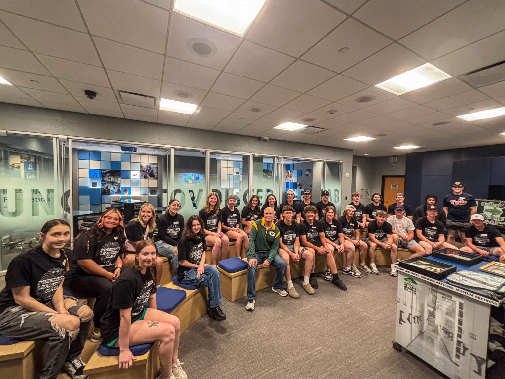 In this photo, members of the Seminole State College President’s Leadership Class are shown during a “First Person: Stories of Hope” presentation from a survivor of the 1995 bombing.